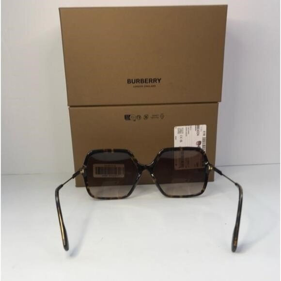 💯 - New Authentic Burberry Brown Gradient Square Ladies Sunglasses BE4324 - Picture 11 of 14